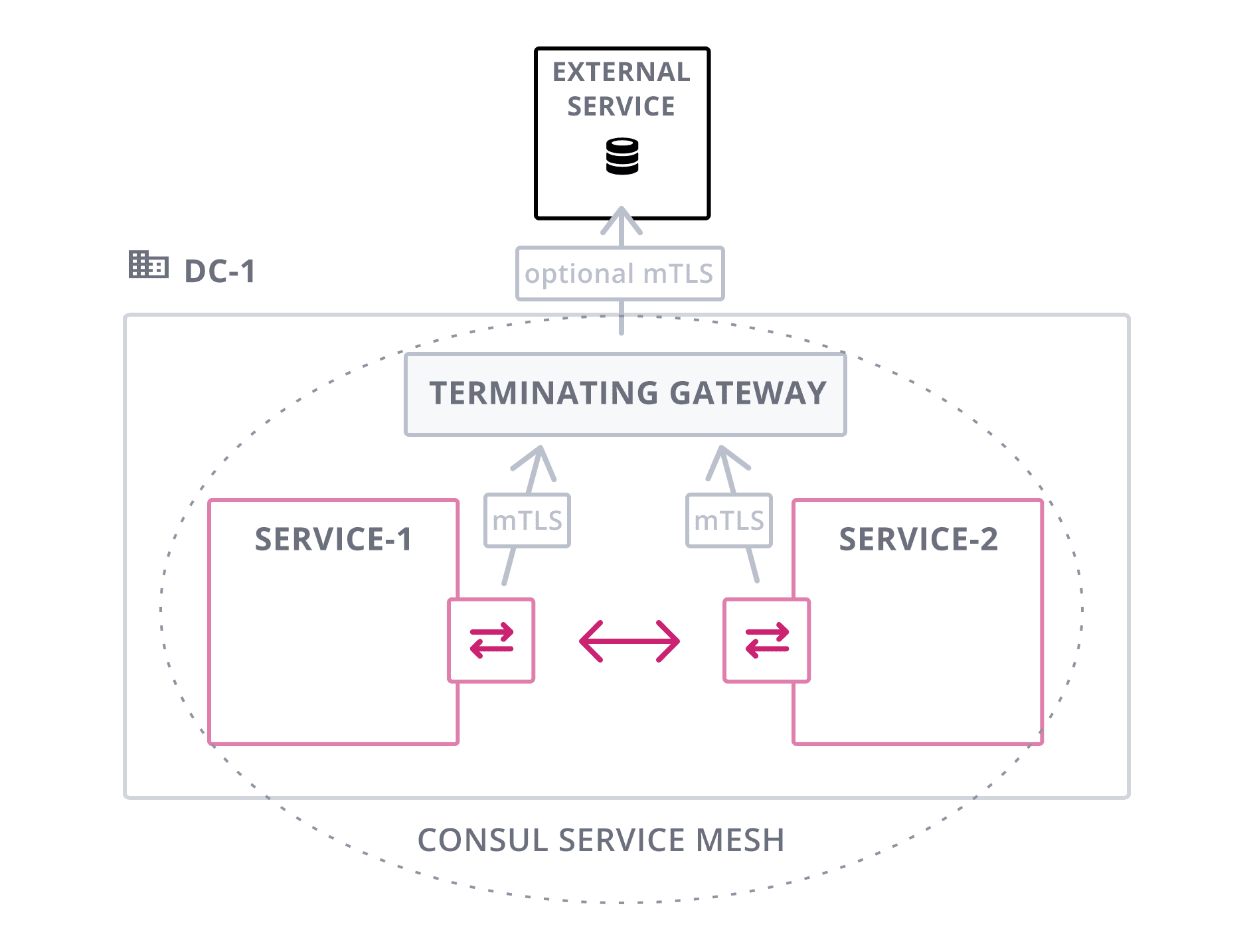 Terminating Gateway Architecture